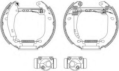 HELLA PAGID 8db355003761 -  Комплект тормозных колодок
